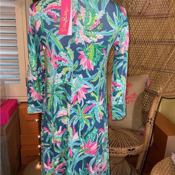 Lilly Pulitzer NWT Ophelia Dress Macaw Blue Sweet Escape $178 Size XXS, S - Picture 4 of 9